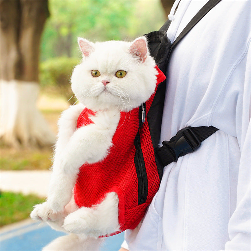 YIDMORE  Hands-Free Pet Carrier Backpack - Breathable Mesh for Cats & Small Dogs