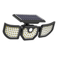 YIDMORE  3-Head Solar Motion Sensor Security Light - 120 LED Outdoor Floodlight 